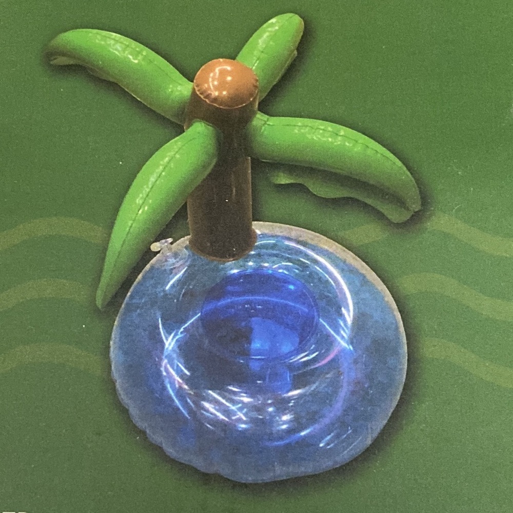 Inflatable Coconut Tree floating drink holder